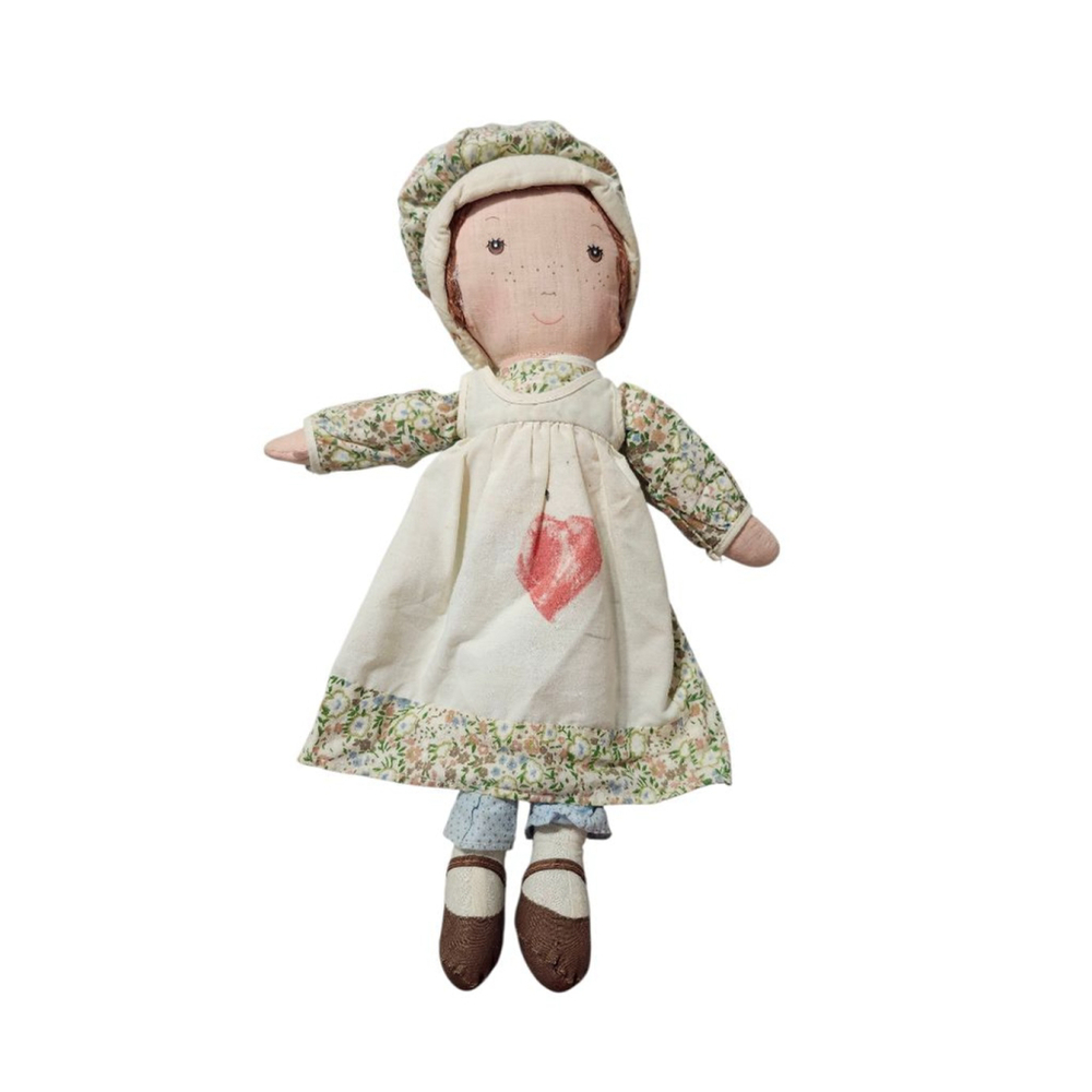 Vtg 1970s Knickerbocker 16' Friends of Holly Hobbie "Heather" Rag Doll